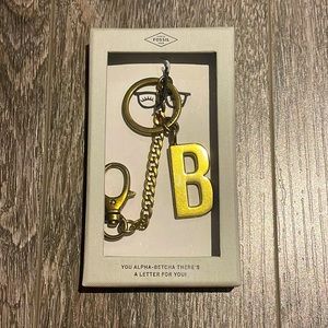 Fossil Alphabet Keychain - B!